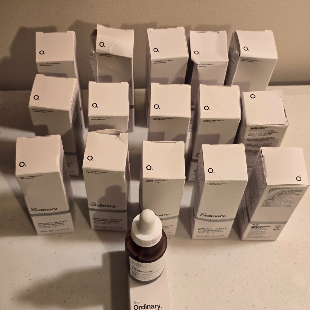 The Ordinary-AHA 30% + BHA 2% Peeling Solution-Bundle of 16 Brand New Bottles-